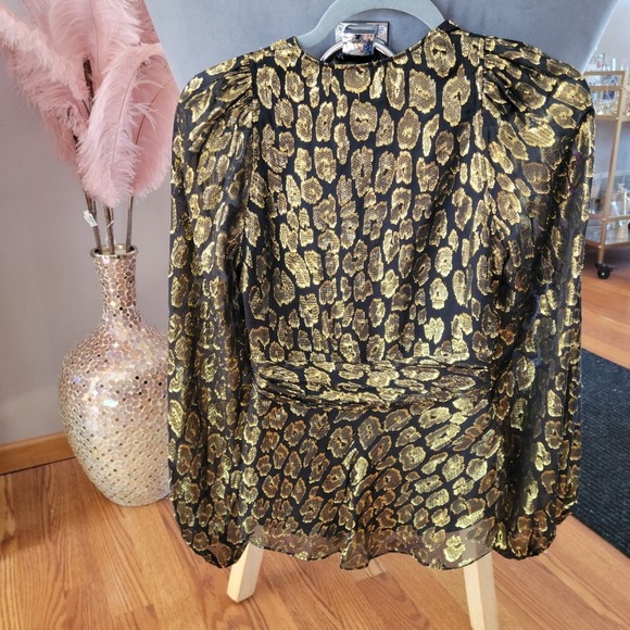 A.L.C. pepulm silk blouse size 2. - Picture 7 of 10